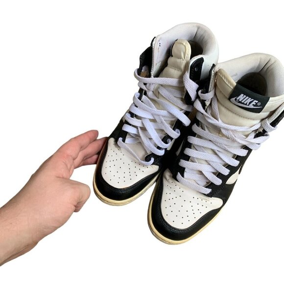 Rare Nike Dunk Sky High 'Panda Size 7 Wedge Shoes - Picture 14 of 14